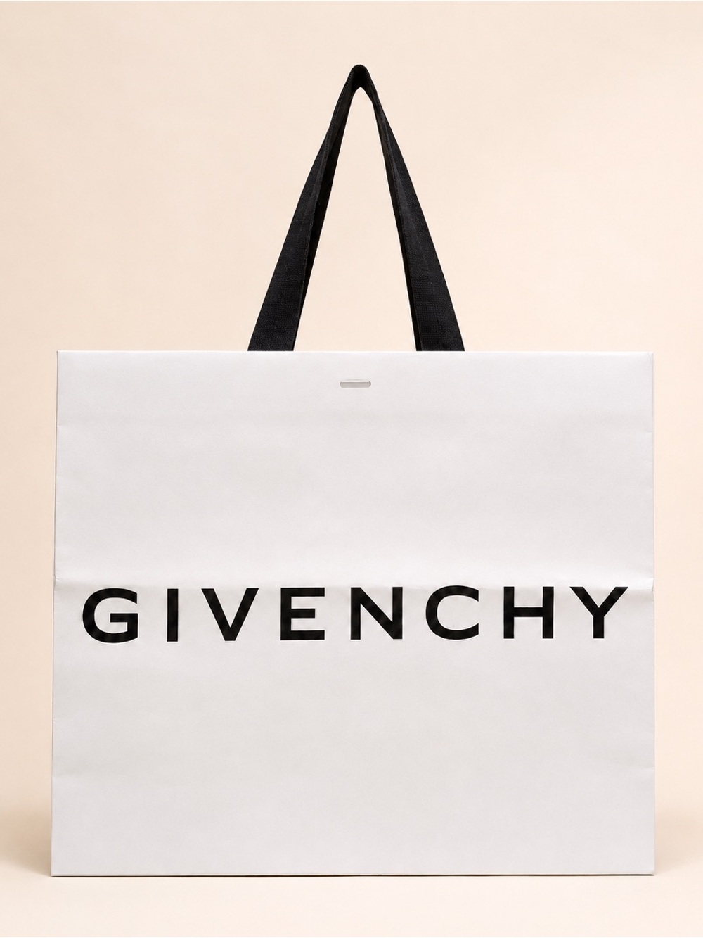 Givenchy Large White Black Logo Shopping Gift Bag Tote Packaging